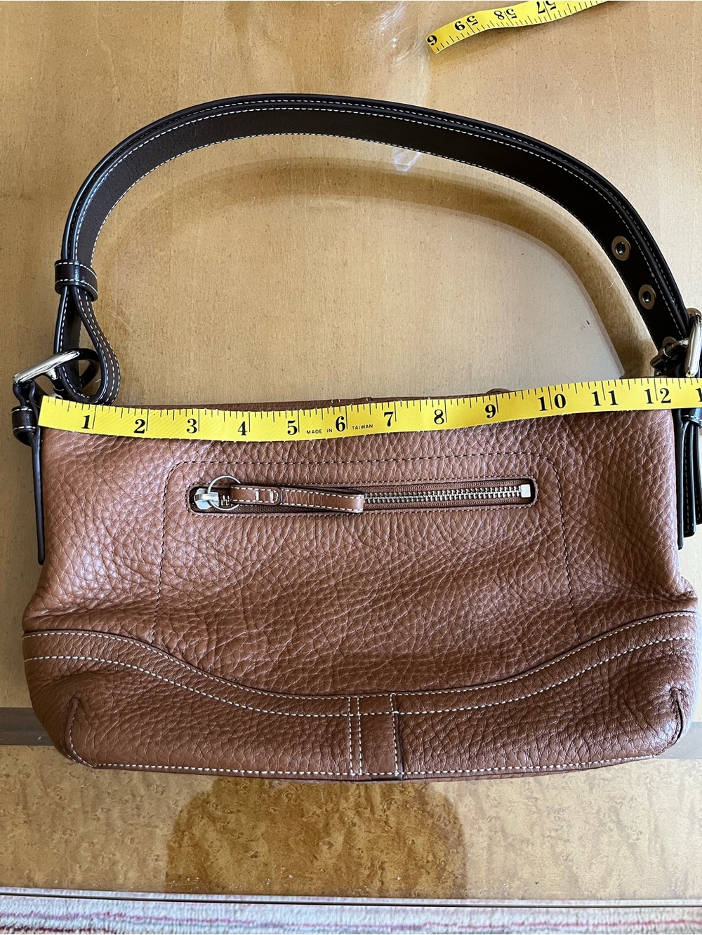 Vintage coach leather baguette soho Y2k hobo bag - Picture 9 of 10